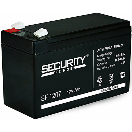 Аккумуляторная батарея Security Force 7,0 Ач 12В