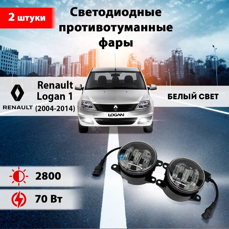 Светодиодные фары на рено логан 1 — купить по низкой цене на Яндекс Маркете