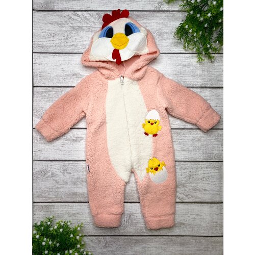 фото Комбинезон roni, открытая стопа, размер 68, розовый