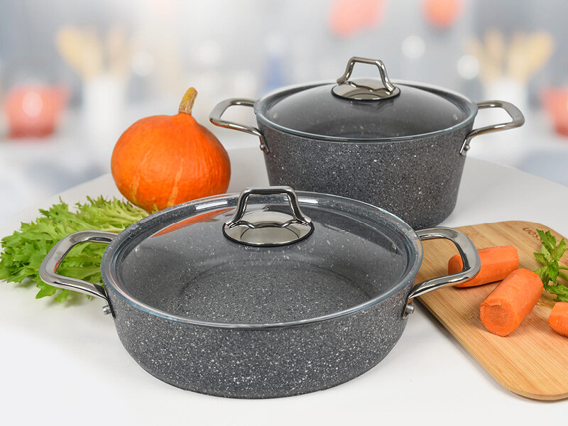 фото Набор посуды Oursson CS2604A/GR (Серый)