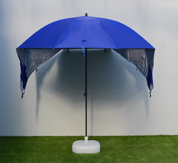 Зонт-палатка 240 см окошки из ПВХ или сетки 4 колышка сумка