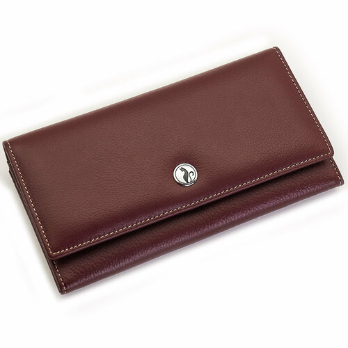 фото Кошелек sergio valentini, фактура тиснение, бордовый