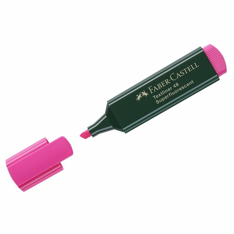 Текстовыделитель Faber-Castell "48" розовый, 1-5мм 286181