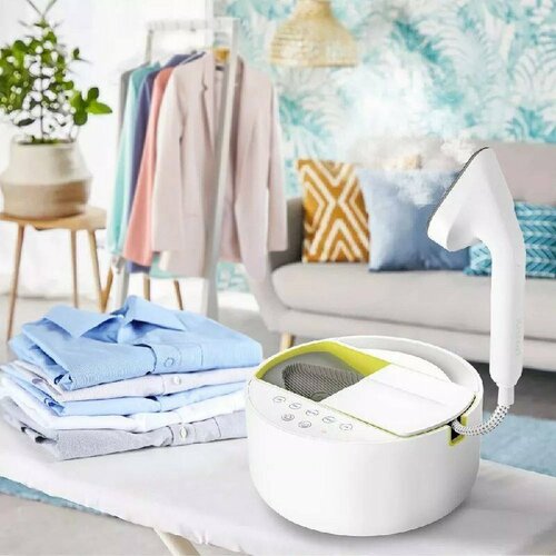 Отпариватель 2 в 1 Kitfort 2180 Вт 600 мл бело-салатового цвета 999000₽