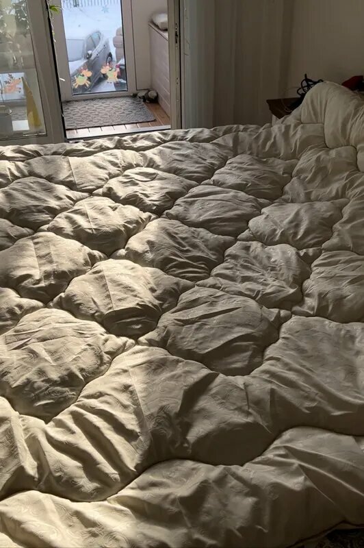 Одеяло AlViTek Модерато-Эко, всесезонное, 172 x 200 см, бежевый - фотография № 5
