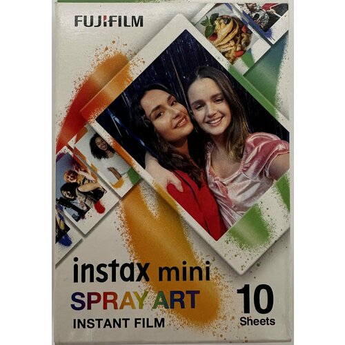 картридж fujifilm instax mini candy pop 10 снимков Картридж для фотоаппарата Fujifilm Colorfilm Instax Mini. Дизайнерская серия Spray Art.