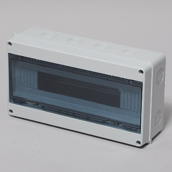 фото Бокс навесной на 18 модулей прозрачная дверь IP65 HT-18WAYS