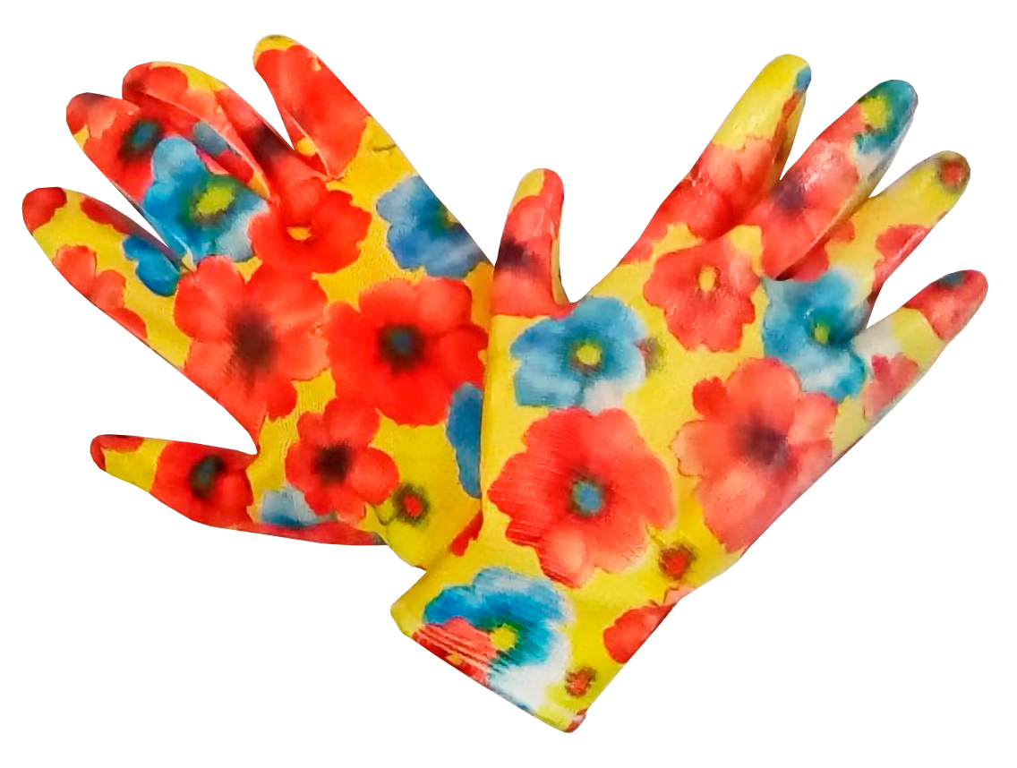 фото Перчатки садовые GARDEN FLOWERS GF-PN-03М размер М