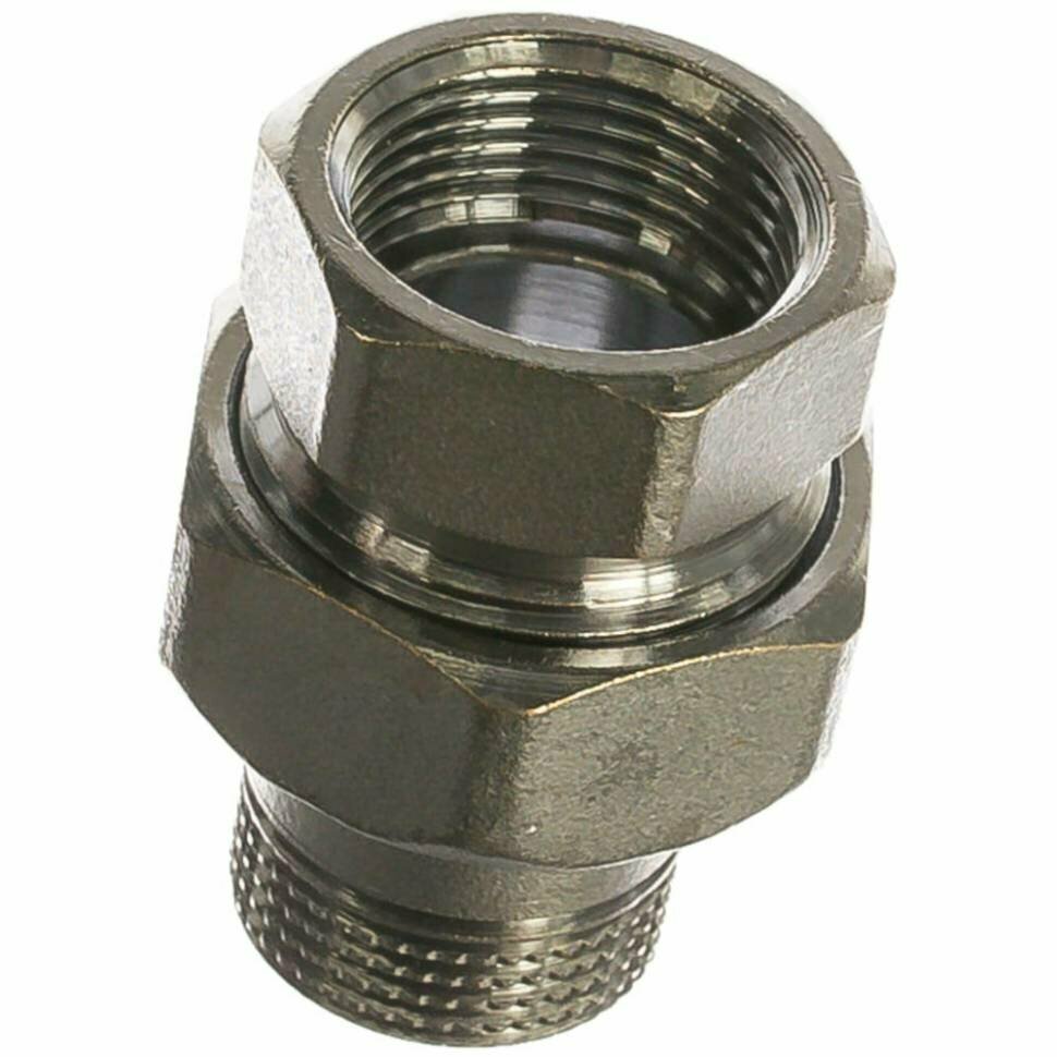 фото Сгон Giacomini прямой, НВ, 3/4", 3/4", латунь, хромированный R18X004