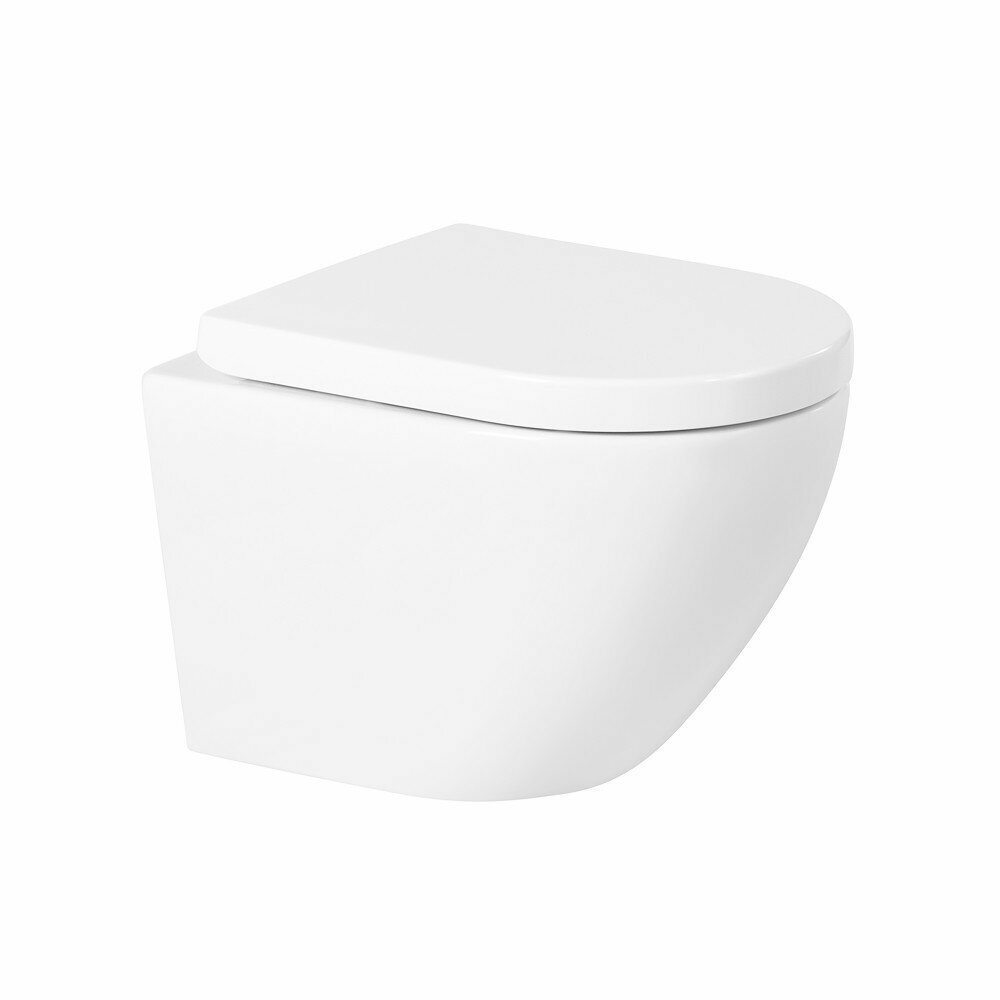 фото Унитаз подвесной BelBagno Sfera-R безободковый BB046CHR/BB105SC
