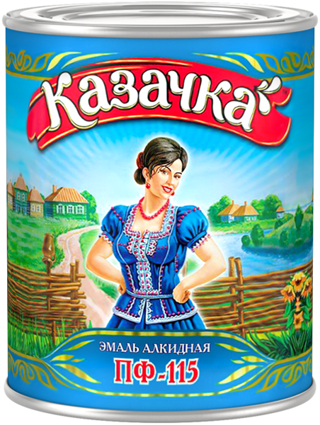 фото Эмаль ПФ-115 1.9кг казачка (черная) 84424