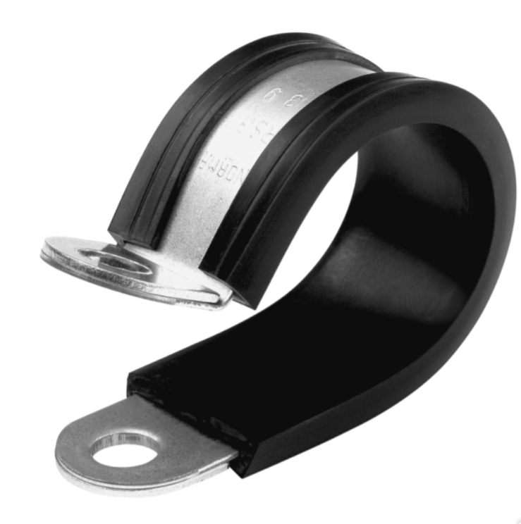 Хомут Руббер 6 мм обрезиненный (10 шт) W1 супермаркет уплотнений — фото 1