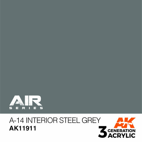 AK11911 Краска акриловая 3Gen A-14 Interior Steel Grey