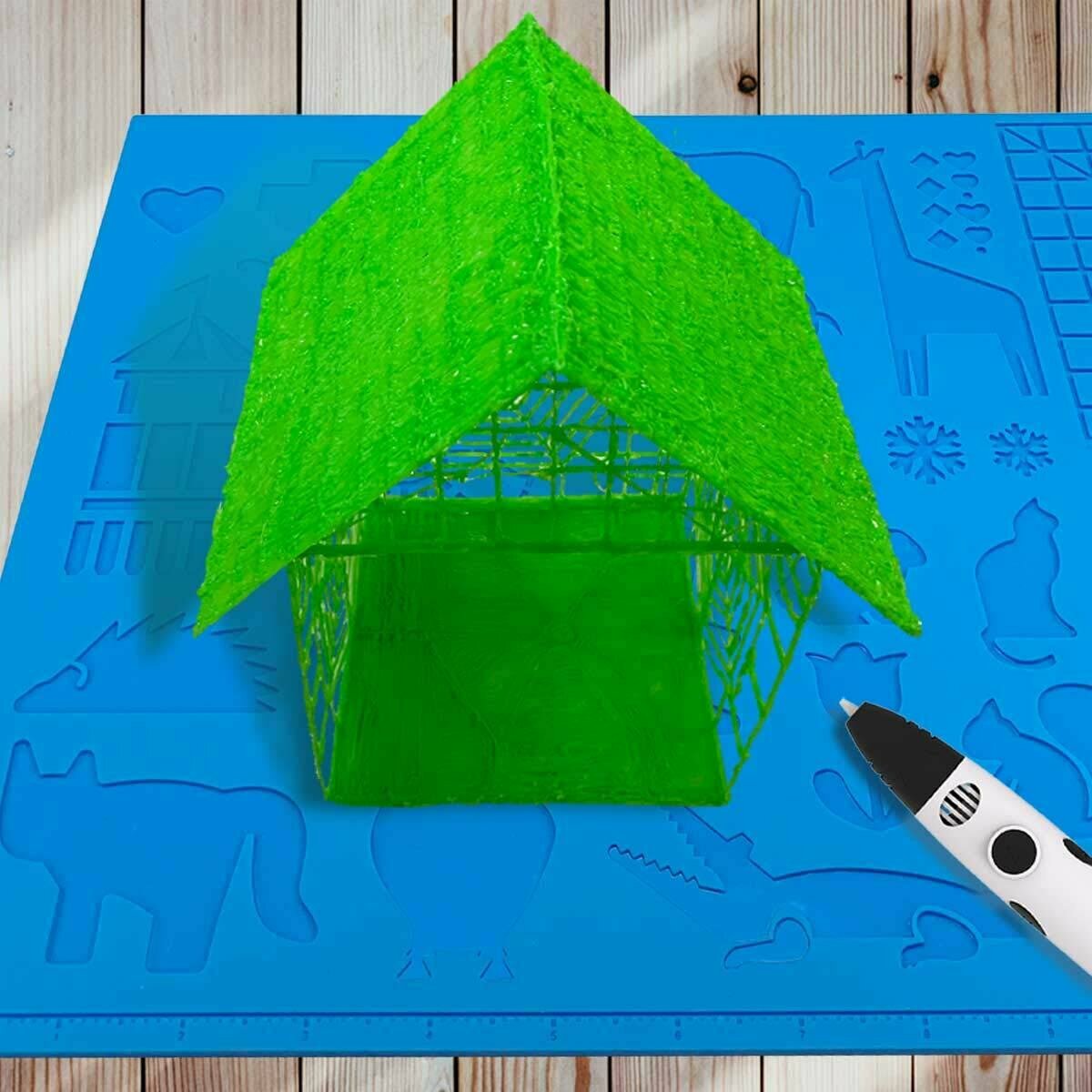 Силиконовый коврик для 3D ручки большой размер + 2 напальчника