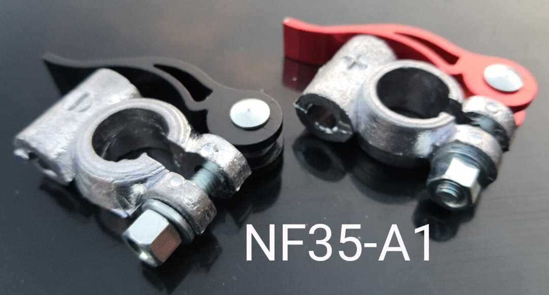 Клемма АКБ NF35-A1 быстросъемные свинец. (под обжим или пайку провода) 2шт (TSA)