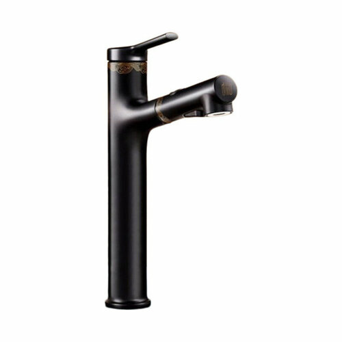 Смеситель для раковины Diiib Extracting Faucet Tall черный с узором (DXMP004-Y) tall faucet hot