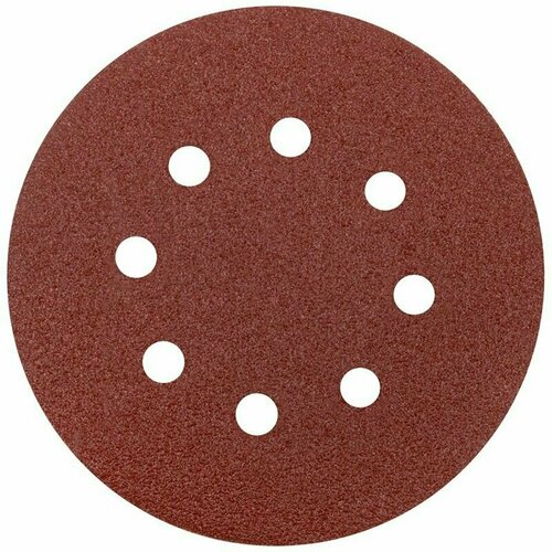 Круги шлифовальные с отверстиями (липучка), алюминий-оксидные, 125 мм, 5 шт. Р 60 FIT 39783