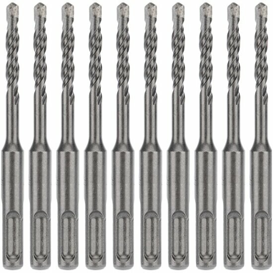 Бур по бетону Kranz 6x110x50 мм SDS PLUS 10 шт.