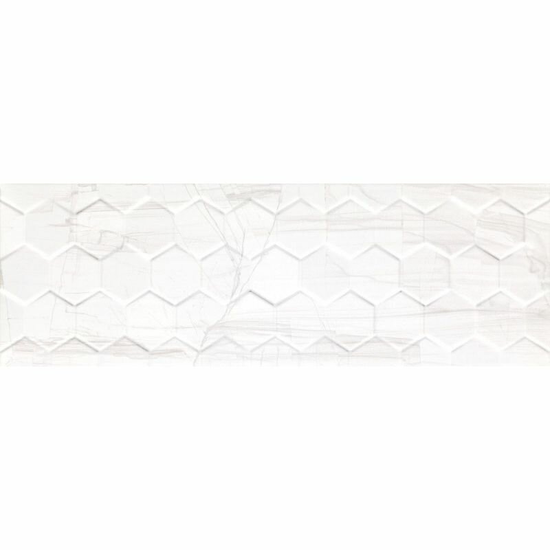 фото Настенная плитка Ceramika Konskie Brennero White Hexagon Rett 25x75см (1.5 м2)