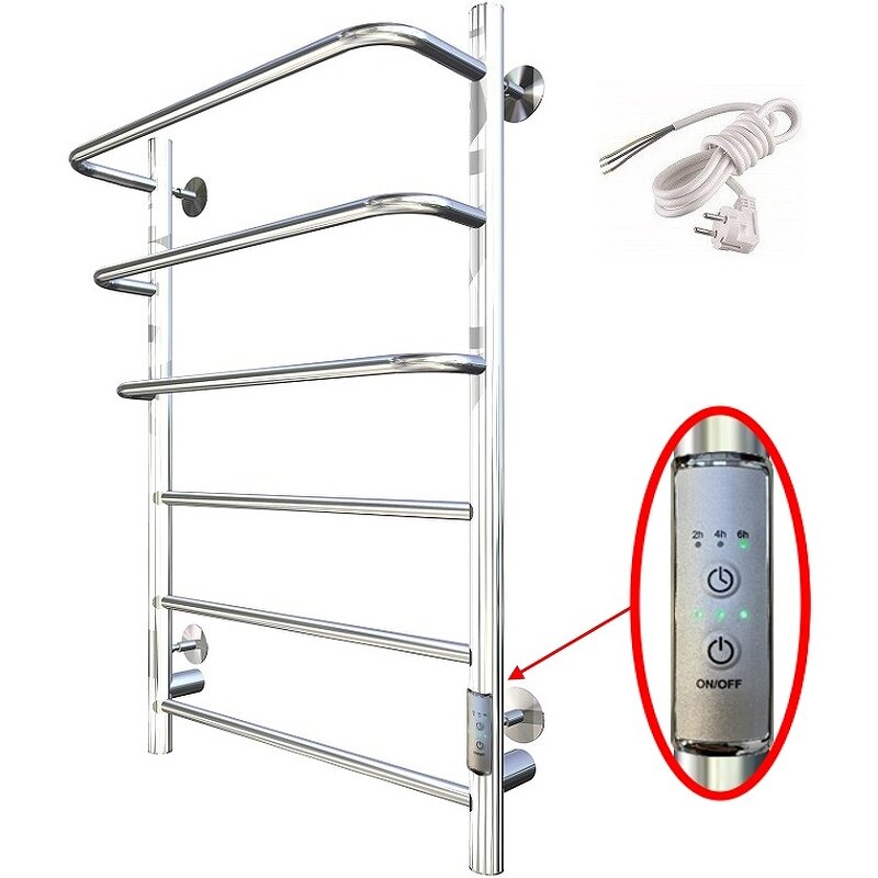 фото Электрический полотенцесушитель Тругор ПЭК 19 СП 80x50 Хром