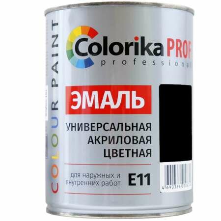 Эмаль Colorika Colorika Prof Prof 0,9л черная акриловая универсальная для наружних и внутренних работ, (1шт) (92492)