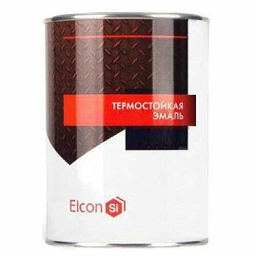 Эмаль Elcon термостойкая красно-коричневая 0.8л до +500 градусов
