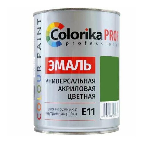 Эмаль Colorika Prof 0,9л салатовая акриловая универсальная для наружних и внутренних работ, (1шт) (92488)