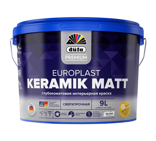 фото Краска DUFA Premium EuroPlast KERAMIK MATT база1 9 л