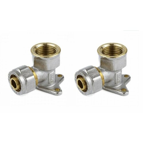 Водорозетка обжимная угольник с креплением цанга 20х12 ЦГ AYVA 2шт 809₽