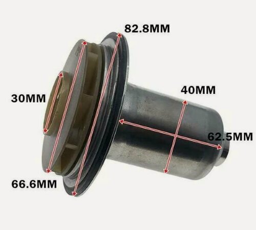 Изображение товара Ротор насоса циркуляционного (против часовой стрелке) (втулка 40мм, колесо 67/30мм) T7.347