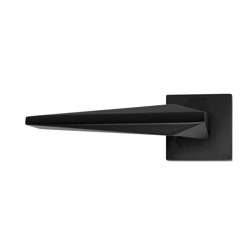 ручка дверная minevra 5305к хром Ручка MINEVRA(5305К), чёрная, (квадратная розетка),1шт, левая