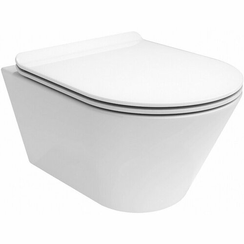 Унитаз Kerama Marazzi Plaza Modern PLMR. wc.02 подвесной Белый глянцевый без сиденья