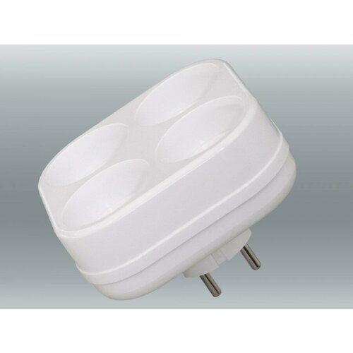 Toker 4Т Разветвитель 4 Роз. 6А Белый (T-Образный) (арт. 27936)