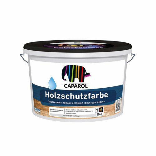 Краска по дереву Caparol Holzschutzfarbe Pro, база 3, бесцветная, 8,46 л