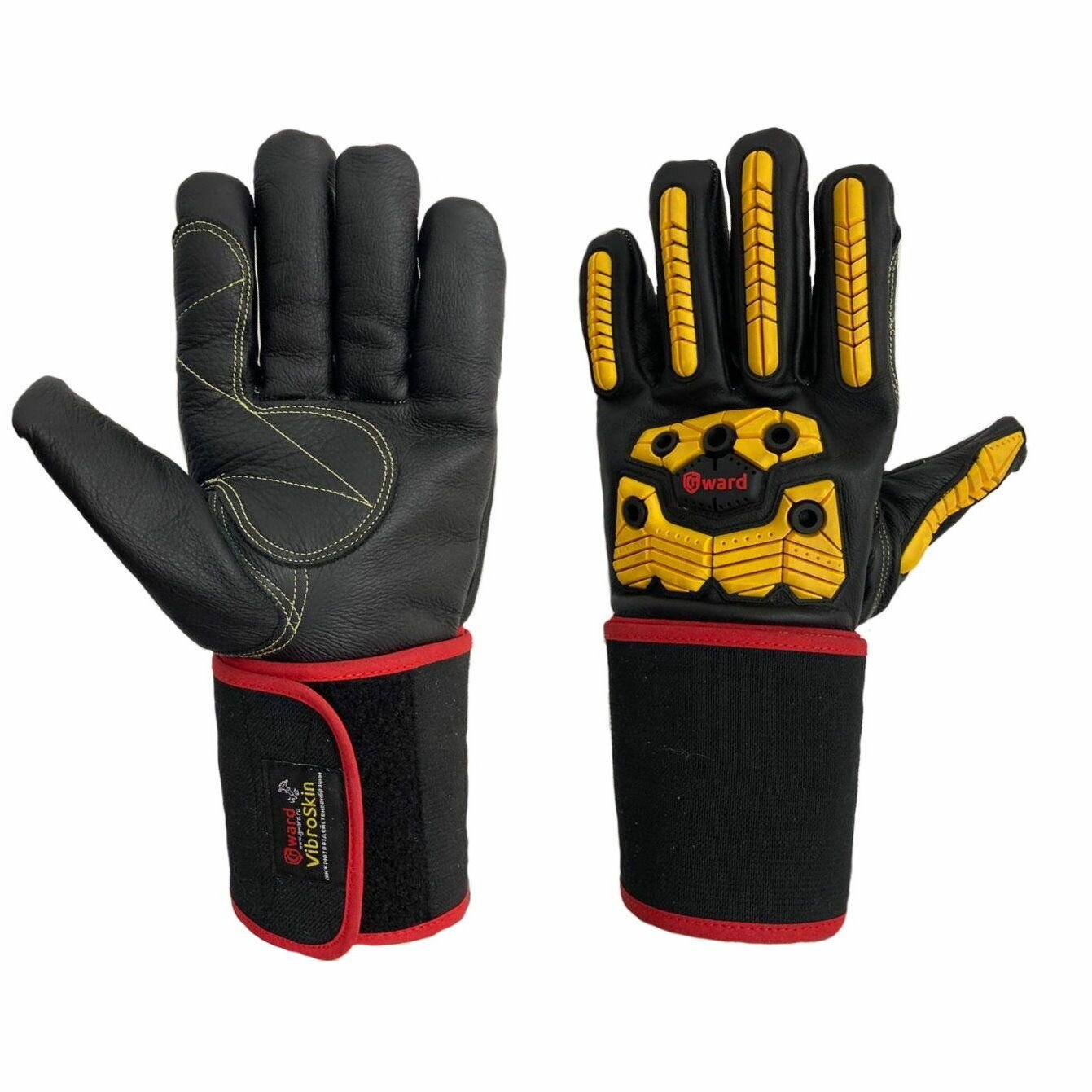фото Перчатки GWARD VibroSkin виброзащитные из кожи и спилка 11 XXL