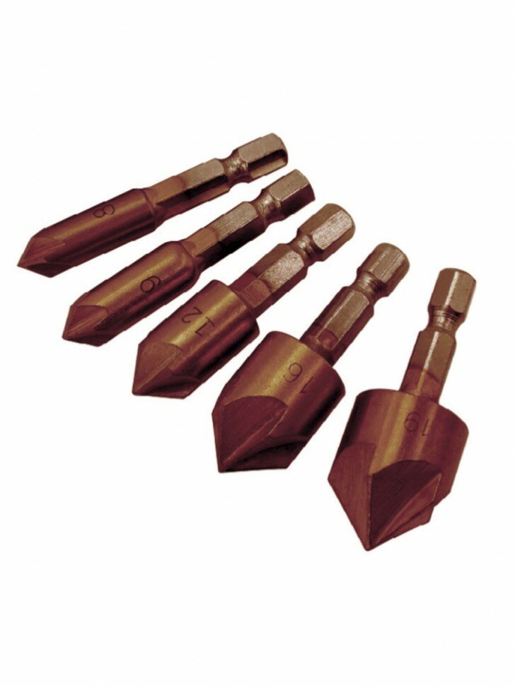 фото СТМ-528 Набор зенкеров по металлу 5 предметов