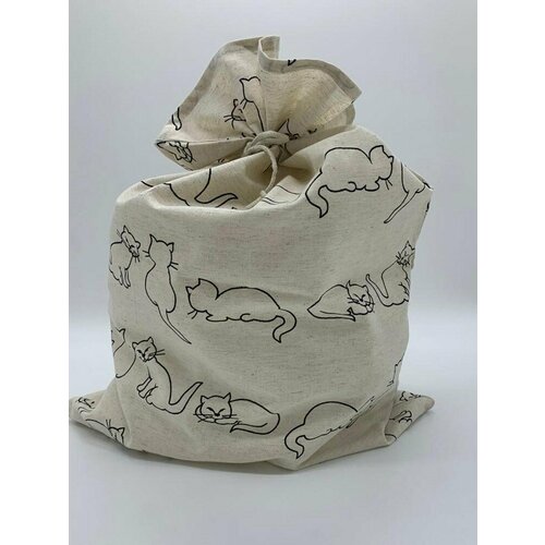 Мешочек хозяйственный Argnord для продуктов 55х40 см Кошки