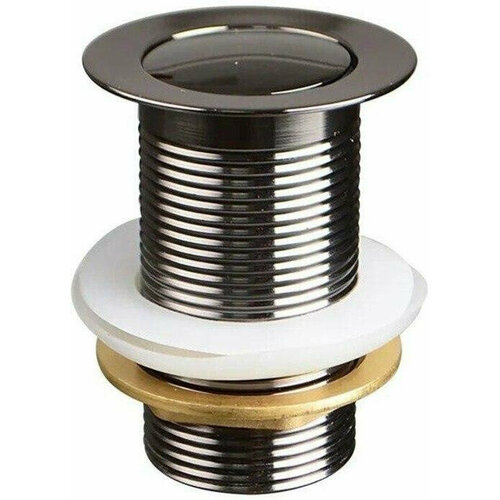 Донный клапан CLICK-CLACK c маленькой кнопкой, black pearl TERMA 10107