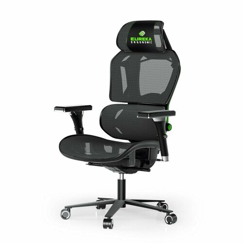 Eureka Компьютерное кресло (для геймеров) Eureka TYPHON, зеленый