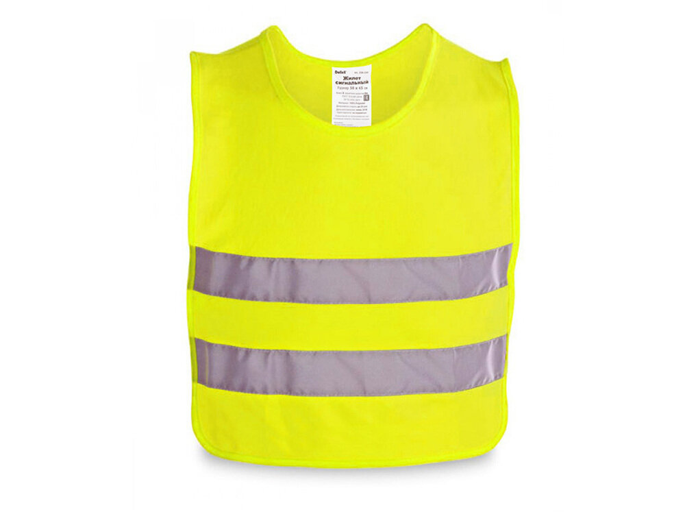 фото Жилет сигнальный желтый, накидка 68*58 см