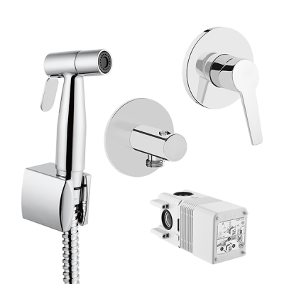 фото Встраиваемый смеситель с гигиеническим душем на 2 отверстия A49271EXP