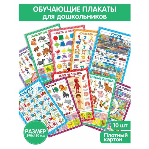 Обучающие плакаты Malamalama Для дошкольников Знания для дошкольников