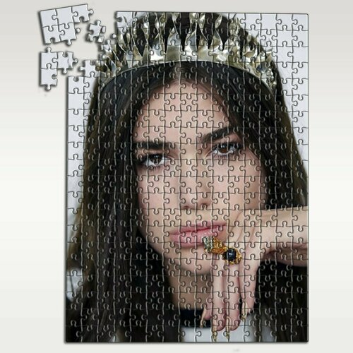 Пазл картонный 39,5х28 см, размер А3, 300 деталей, модель музыка Dua Lipa - 6798 П пазл картонный 29x20 см размер а4 120 деталей модель музыка dua lipa 1610