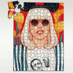Пазл картонный 39,5х28 см, размер А3, 300 деталей, модель музыка Lady Gaga - 8651 П - изображение