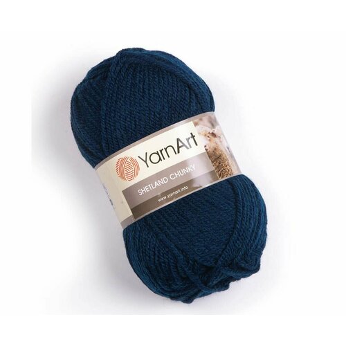 Пряжа YarnArt Shetland Chunky: 633 джинсовый / 2 шт / 150 м / 100 г / виржин шерсть 50%, акрил 50% пряжа yarnart shetland chunky 633 джинсовый 5 шт 150 м 100 г виржин шерсть 50% акрил 50%