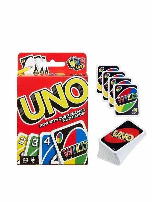 Настольная карточная игра Mattel Uno Wild, 112 карт