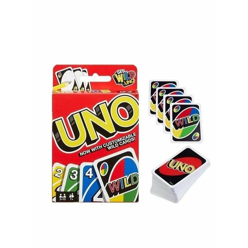 Настольная карточная игра Mattel Uno Wild, 112 карт