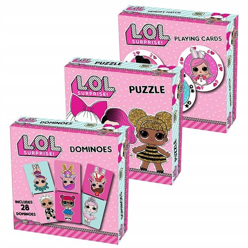 Набор из 3 настольных игр L.O.L. Cardinal Games набор настольных игр spin master hatchi games 6044752