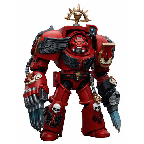 Фигурка JOYTOY Warhammer 40K Blood Angels Assault Terminators Brother Tyborel 1:18 фигурка подвижная blood angels assault terminators brother tyborel