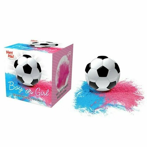 Набор для гендер пати Футбольный мяч, с краской холи (2 цвета), 15 см